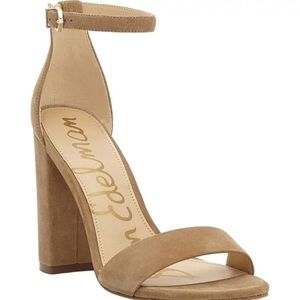 Sam Edelman Suede Yaro Ankle Strap Heels